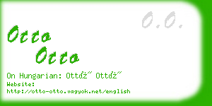 otto otto business card